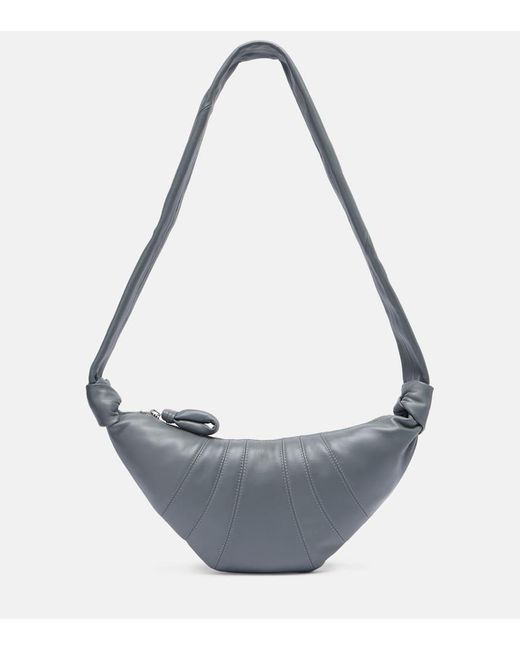 Lemaire Metallic Schultertasche Croissant Small Aus Leder