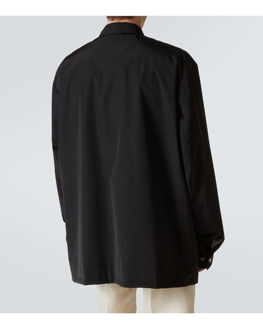 Rick Owens Black Tour Technical Overshirt for men
