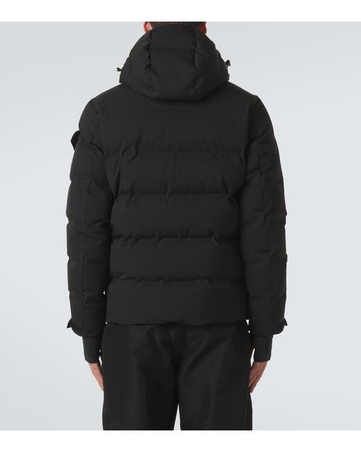 Moncler Black Montgetech Hooded Down Ski Jacket for men