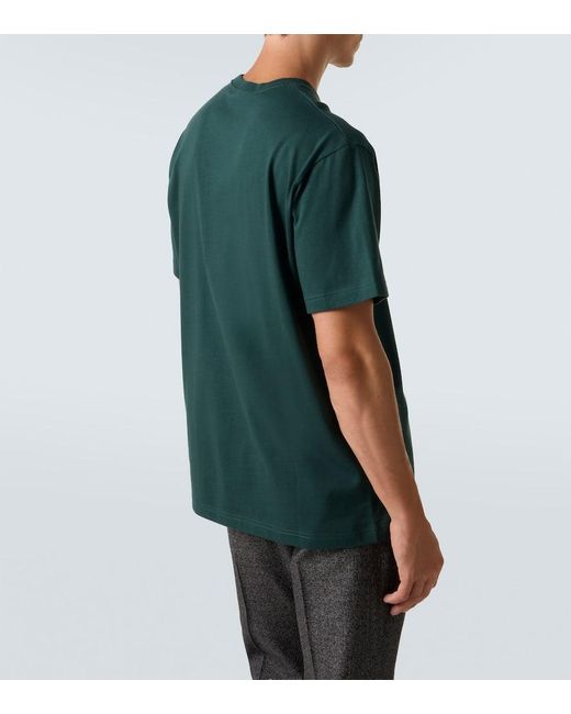 Gucci T-Shirt Double G Aus Baumwoll-Jersey in Green für Herren