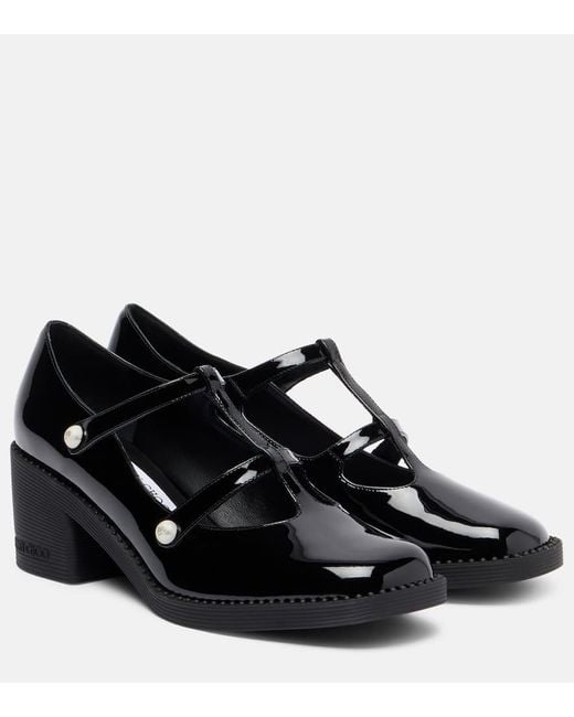 Jimmy Choo Black Pumps Adeline 60 Aus Lackleder