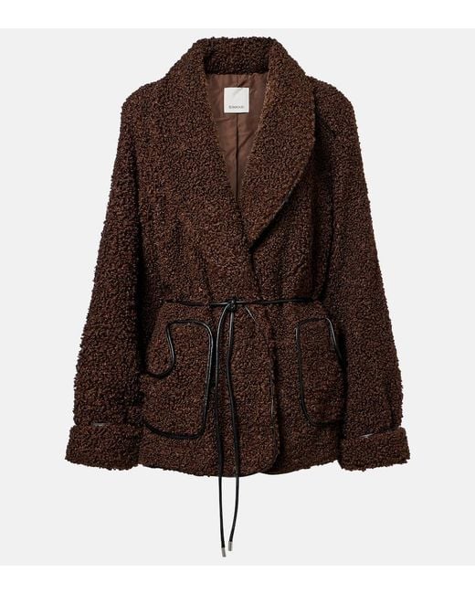 Jonathan Simkhai Brown Jacke Kimia Aus Teddyfleece
