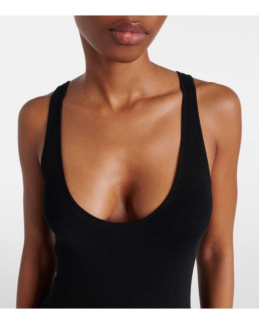 Tank Top De Jersey De Algodon Totême  de color Black