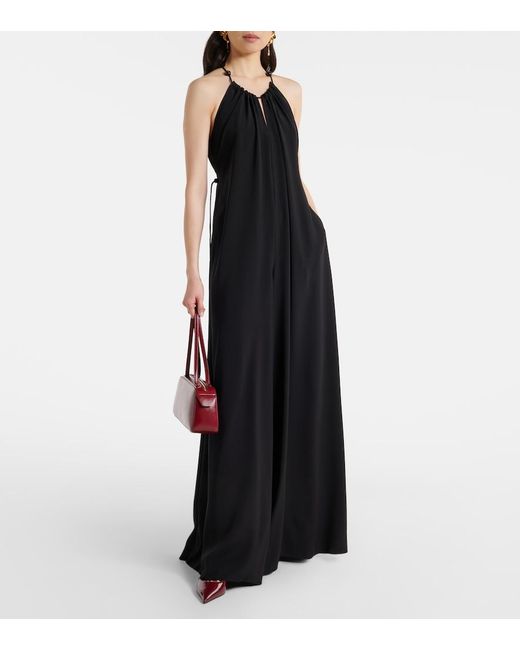 Max Mara Black Jersey Jumpsuit