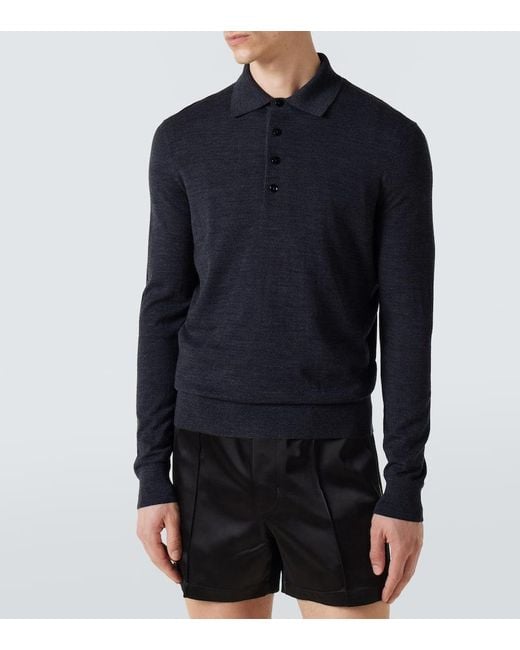 Polo En Laine Tom Ford pour homme en coloris Gray