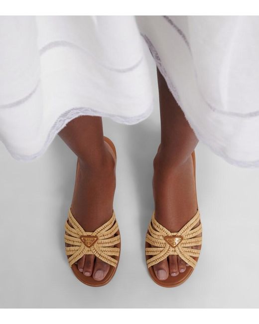 Prada Brown Pantoletten