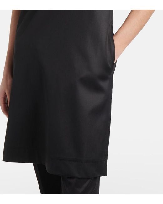 Totême Black Chintz Minidress