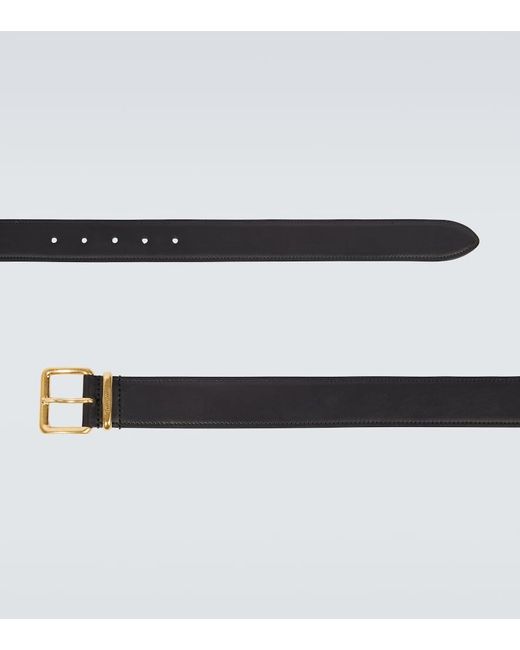 Miu Miu Black Leather Belt for men