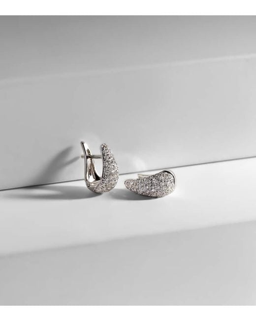 Anita Ko White Claw 18Kt Earrings With Diamonds