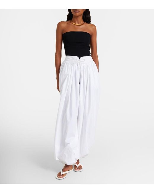 Christian Louboutin White Miss Z Leather Thong Sandals
