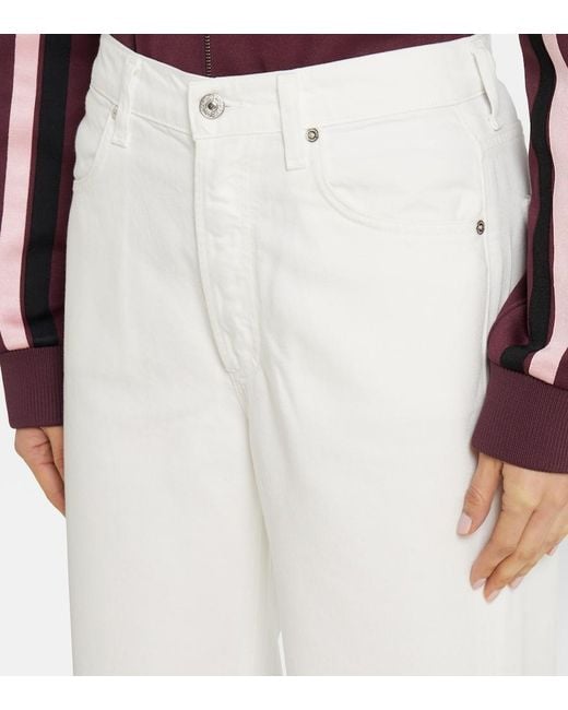 Citizens of Humanity White Annina High-Rise Wide-Leg Jeans