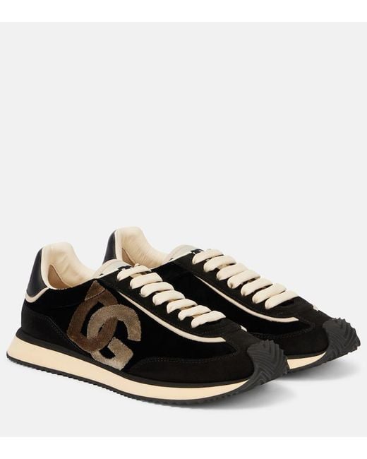 Zapatillas De Cana Baja Dg Cushion Dolce & Gabbana de color Black