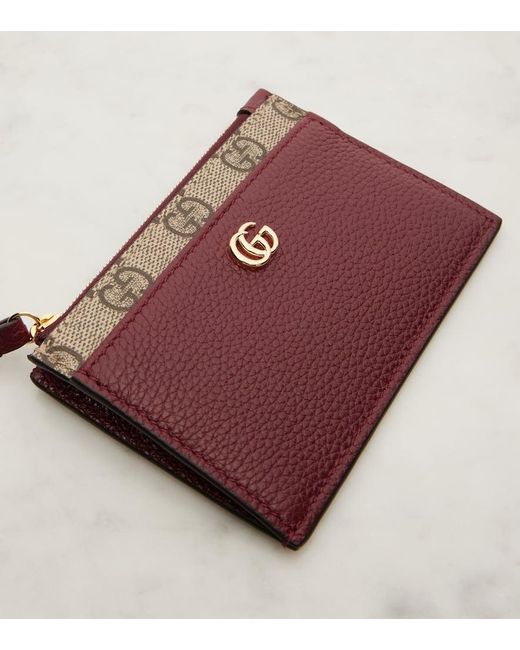 Portachiavi Gg Marmont Con Cerniera di Gucci in Red