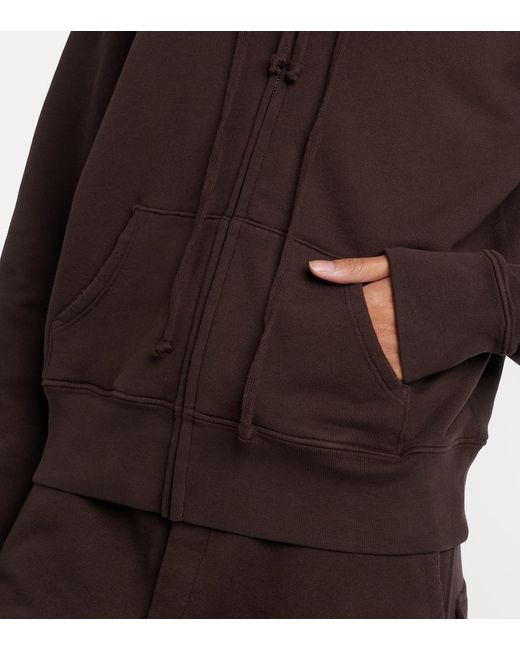 Nili Lotan Brown Callie Cotton Hoodie