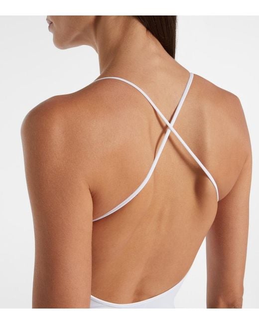 Wardrobe NYC White Open-Back Bodysuit