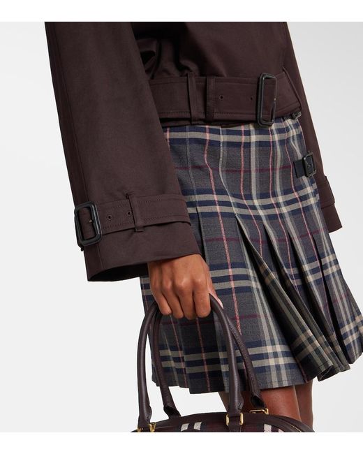 Burberry Brown Cotton Gabardine Jacket
