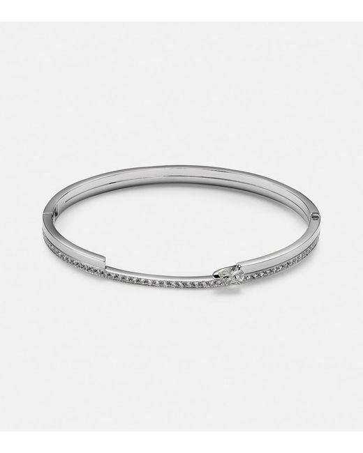 Repossi Metallic Serti Sur Vide 18Kt Bangle With Diamonds