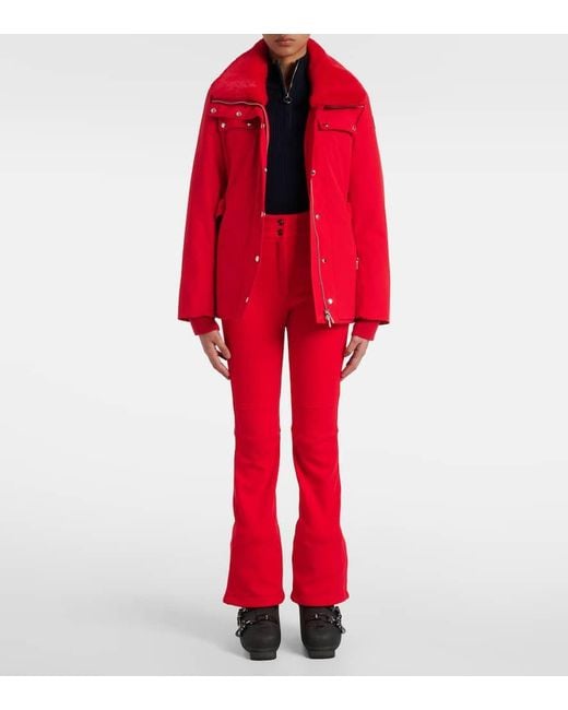 Fusalp Blue Deltanao Ribbed-Knit Ski Top