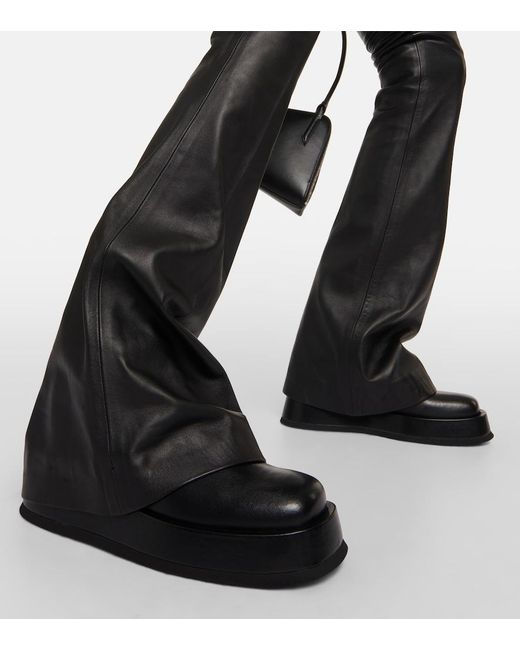 Gia Borghini Black Rosie Platform Ankle Boots