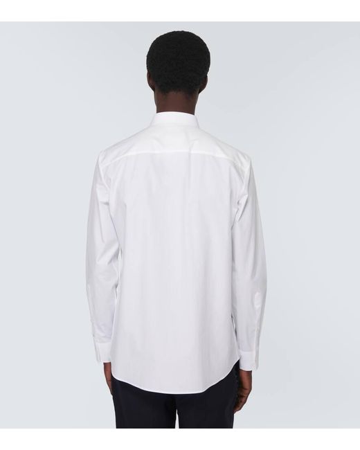 Camisa Rockstud Untitled de popelin de algodon Valentino de hombre de color White