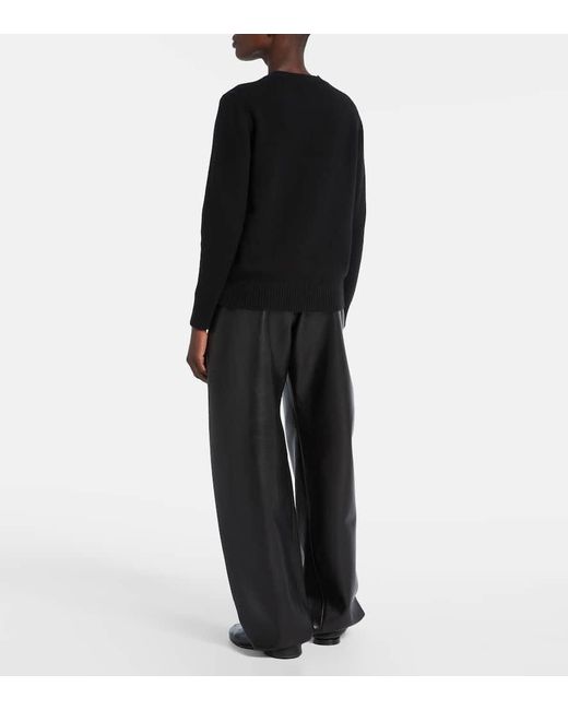 Jersey De Lana Y Cachemir Con Logo Givenchy de color Black