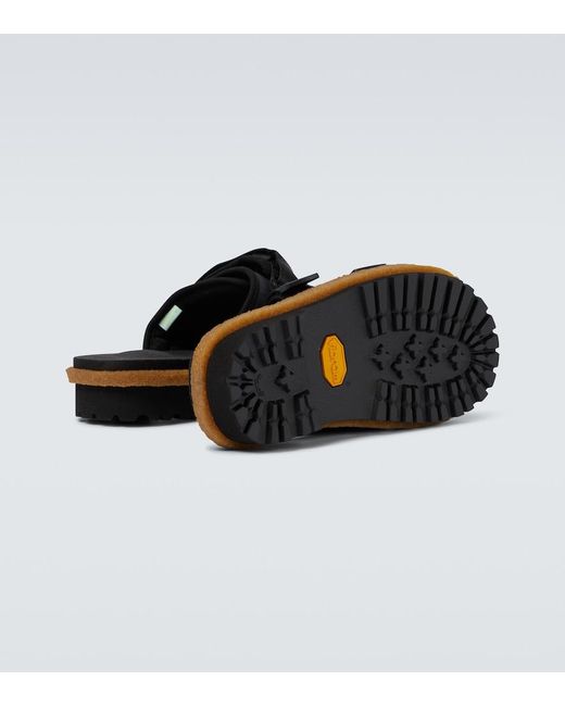 Moncler Genius Black Sliders for men