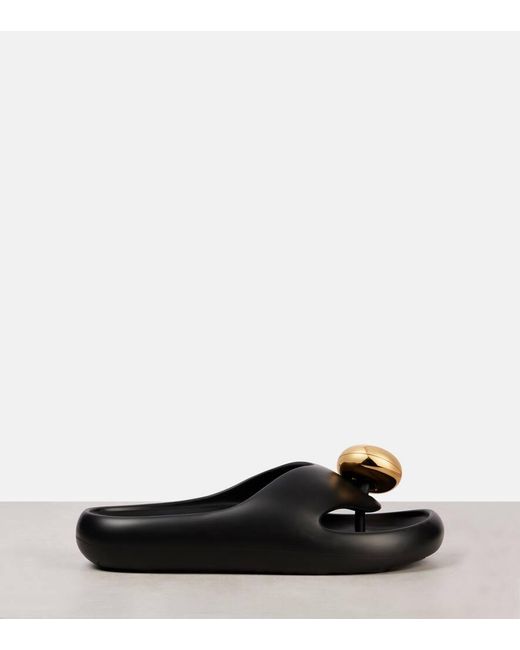 Loewe Black Paula's Ibiza Foam Pebble Pvc Slides