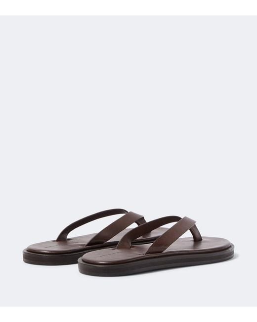Studio Nicholson Brown Leather Thong Sandals for men