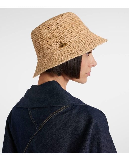 Vivienne Westwood Natural Hut Orb Aus Raffiabast