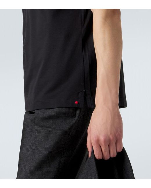 Polo De Algodon Kiton de hombre de color Black