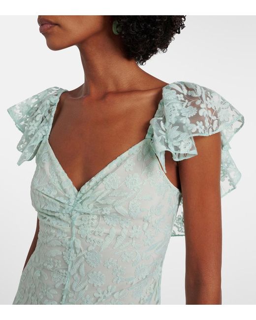 Markarian Green Katharina Lace Gown