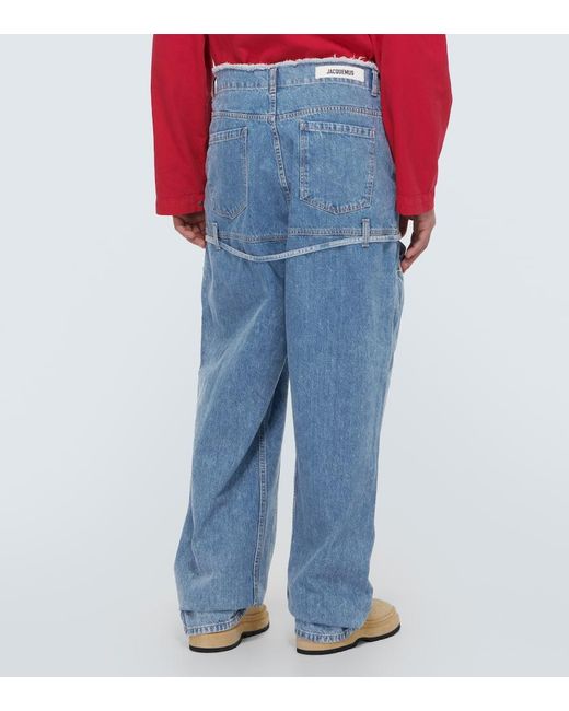 Jeans Le De Nimes A Gamba Larga di Jacquemus in Blue da Uomo