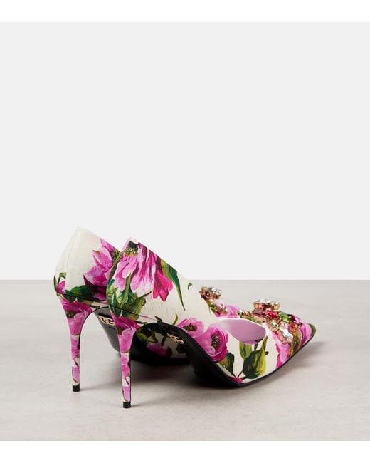 Dolce & Gabbana Pink Pumps Mit Kristallen