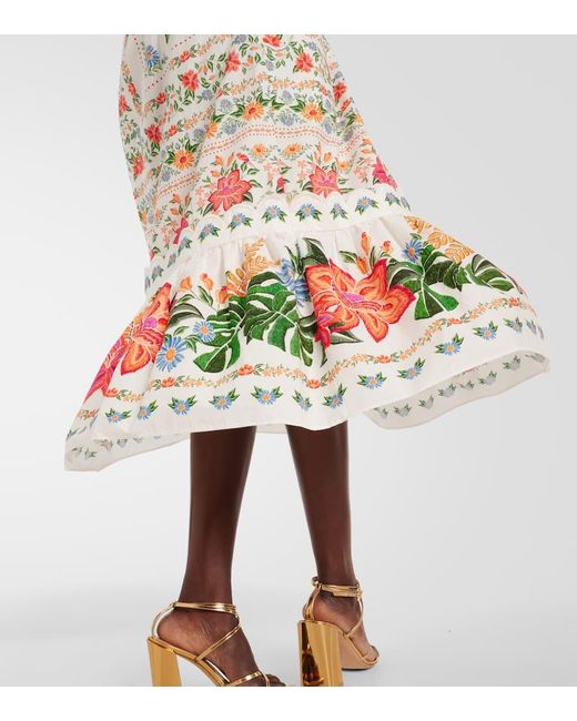 FARM Rio Off- Bloom Garden Maxi Dress, Bloom Garden Off in White | Lyst