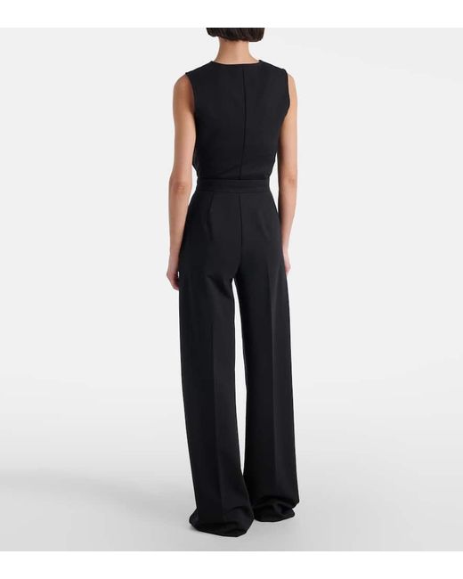 Max Mara Blue Weite High-Rise-Hose Biada