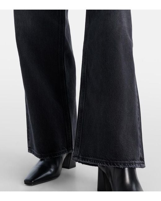 Agolde Blue Low Slung Baggy Wide-Leg Jeans
