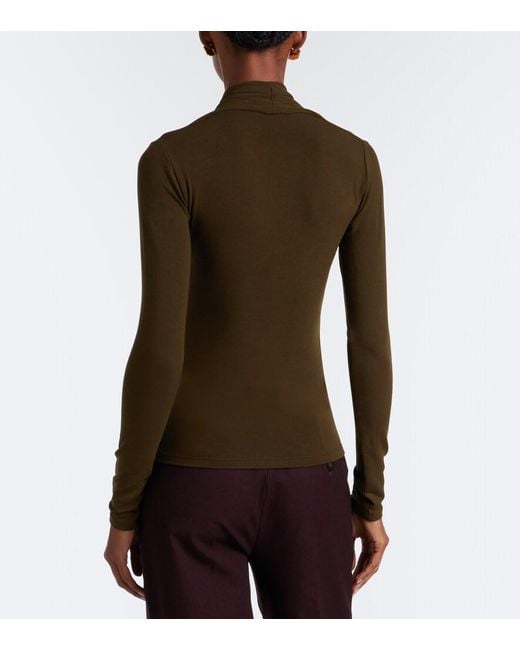 Vince Green Fixed Jersey Wrap Top