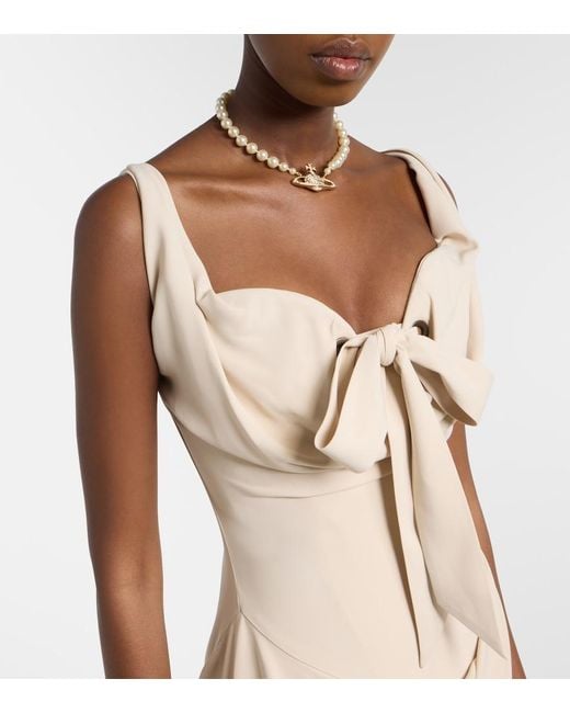 Vivienne Westwood Natural Iwona Draped Corset Dress