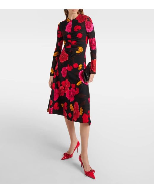 Escarpins 85 En Cuir Verni Mach & Mach en coloris Red