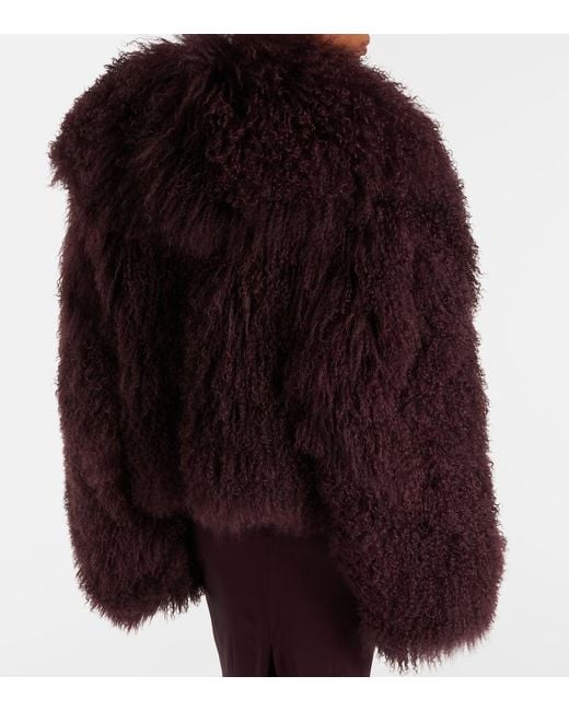 Chaqueta De Borrego The Attico de color Purple