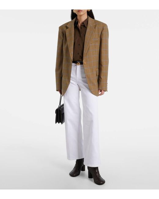 Jean Ample Le Slim Palazzo A Taille Haute FRAME en coloris White