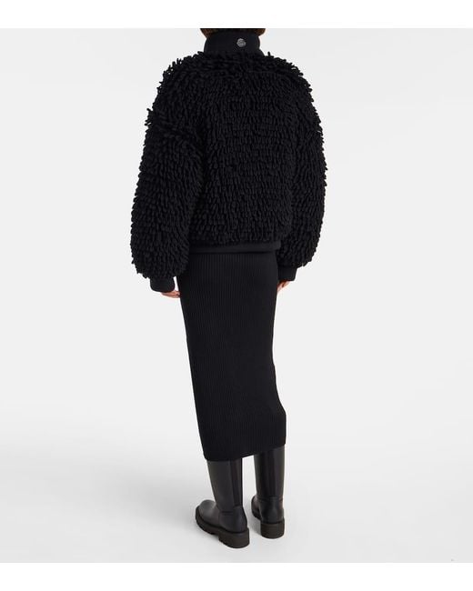 Moncler Genius Black X Ee72 By Edward Enninful Wool-Blend Down Jacket