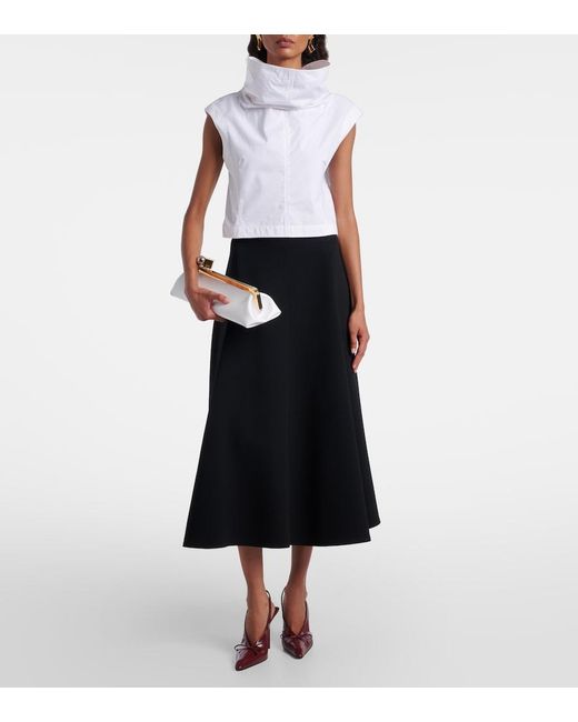 Jacquemus Black Triangle Midi Skirt
