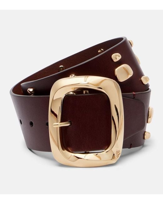 Zimmermann Brown Malley Studded Leather Belt