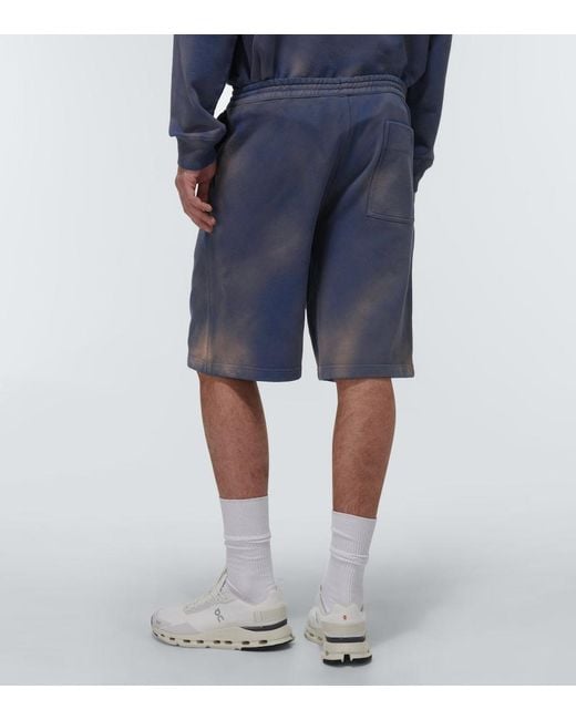 Loewe Blue Cotton Jersey Shorts for men