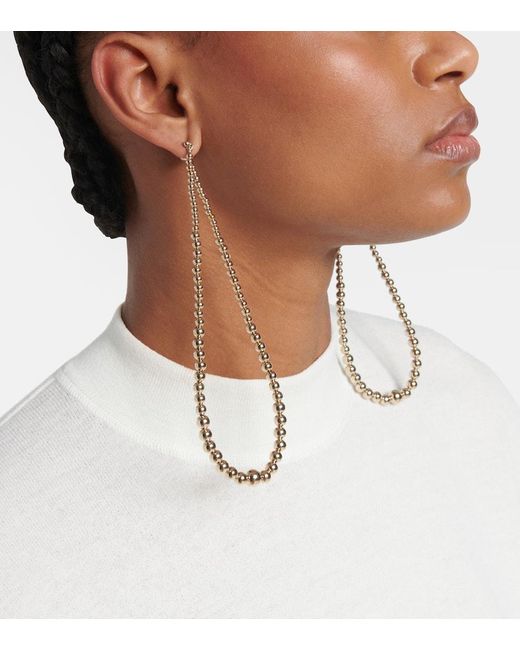 Boucles D'Oreilles A Perles Fantaisie Alaïa en coloris White