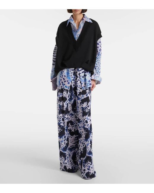 Pull Sans Manches En Coton Dries Van Noten en coloris Black