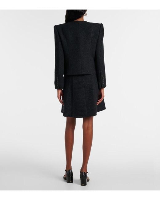 Veronica Beard Black Lars Cotton-Blend Jacket