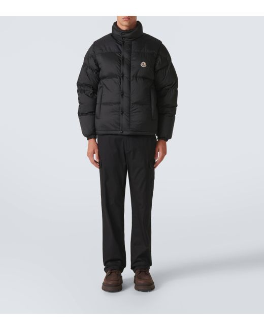 Moncler Black Reversible Down Hooded Jacket for men