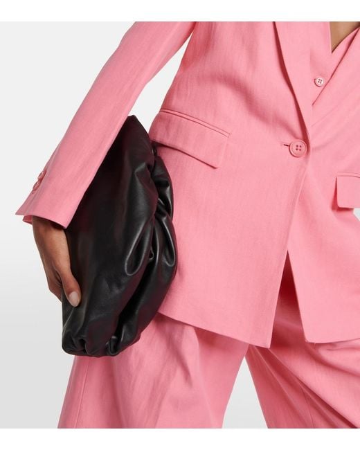 Dorothee Schumacher Pink Colorful Lightness Cotton And Linen Blazer